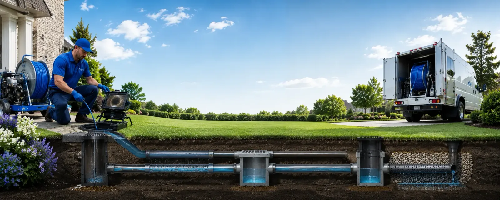 Outdoor drain cleaning information for Barnes, KS